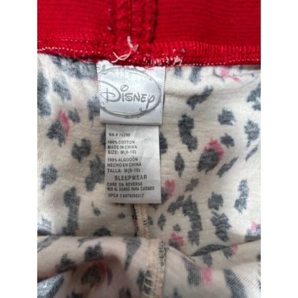 Disney Minnie Mouse Sleepwear Lounge Pajama Pants Leopard Print Size M (8-10) - Picture 3 of 6